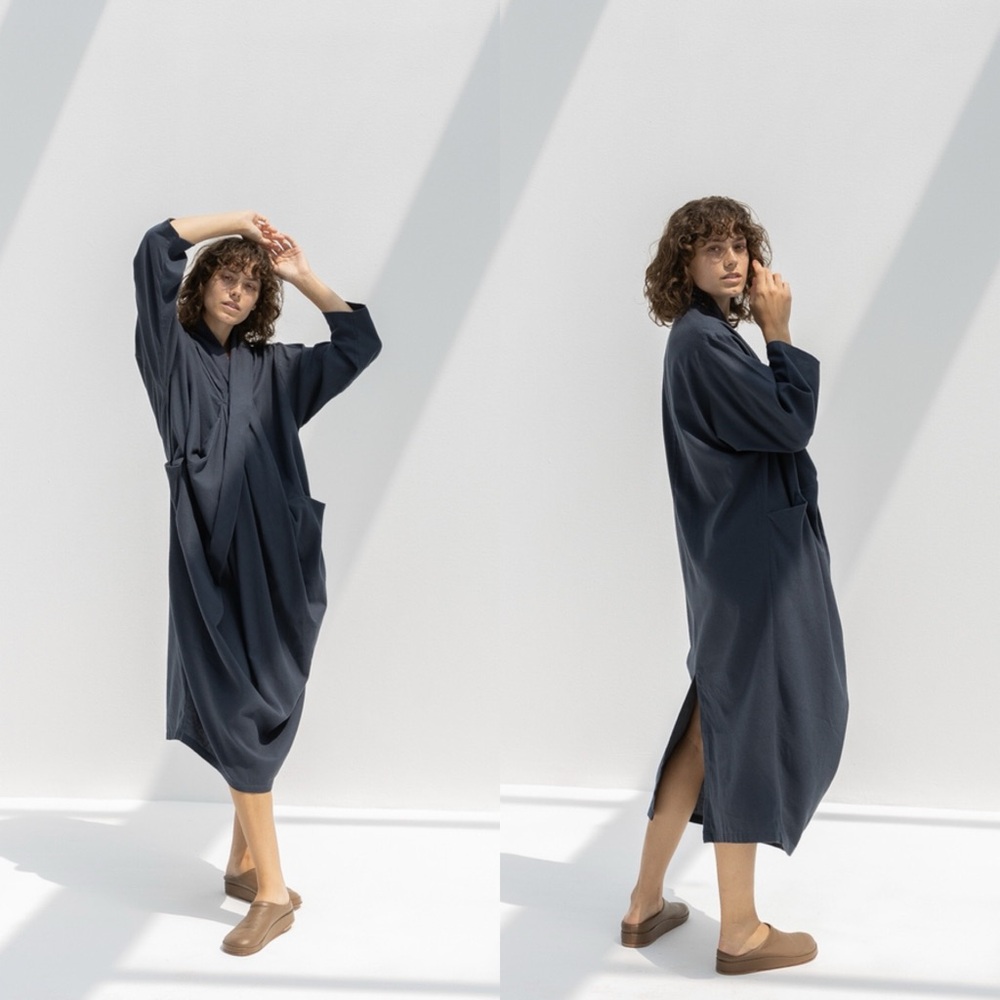 Black Crane | Cross Dress in Dark Brown XS